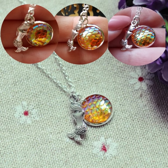 Iridescent Mermaid Necklace - Picture 2 of 5